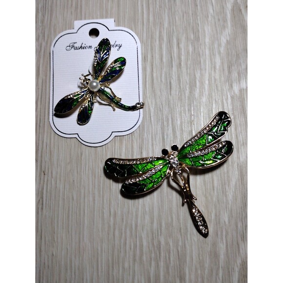2 Dragonfly Brooches - Picture 2 of 5